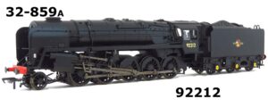 Bachmann 32-859A. 9F Class|92212|In BR Black Late Crest|As Preserved
