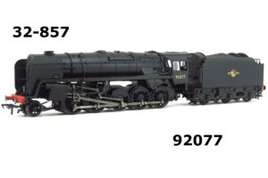 Bachmann 32-857. Class 9F Standard 2-10-0| 92077|In BR Black with Late Crest with BR1C Tender