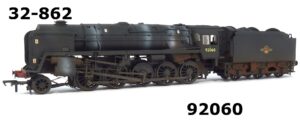 Bachmann 32-862. Class 9F 2-10-0|92060|Tyne Dock|In BR Black Late Crest Livery