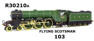 Hornby Dublo R30210A. A3 Class 4-6-2 |103 'Flying Scotsman'|In LNER Apple Green Livery|Gold Plated Limited Edition